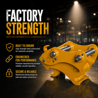Attache rapide hydraulique haute performance pour excavatrice, coupleur à changement rapide en 10 secondes, structure renforcée pour travaux de terrassement intensifs