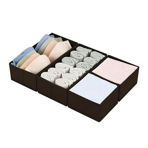 Juego de 4 Cajones Plegables de <span class=keywords><strong>Tela</strong></span> <span class=keywords><strong>para</strong></span> Armario, Organizador de Cajones <span class=keywords><strong>para</strong></span> Ropa Interior, Divisores <span class=keywords><strong>para</strong></span> Ropa de Bebé, Hecho <span class=keywords><strong>en</strong></span> Vietnam - Product Image 1