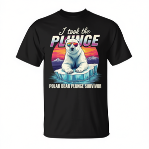 Camiseta Polar Bear Plunge Survivor, Ropa Divertida para Aventuras Invernales - Product Image 2