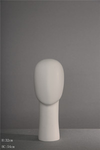 Cabeza de Maniquí Masculina para Exhibición de Pelucas y Sombreros, Material FRP, Estilo con Soporte, Afroamericana - Product Image 4