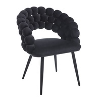 Fauteuils de salle à manger rembourrés en velours, faits à la main, pour la maison, l'appartement, l'hôtel, le café (vente en gros)