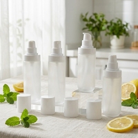 Flacon de lotion en plastique PET givré, nouveau style, 100 ml, 120 ml, flacon pulvérisateur hydratant, flacon de lotion pour soins de la peau, flacon pulvérisateur à fine brume