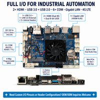 Carte mère industrielle embarquée RK3576 Octa Core avec 6 ports COM RS232 RS485 SATA Gigabit LAN pour kiosque intelligent HMI