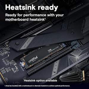 Cru-Cial 2024 T705 4Tb Pcie Gen5 Nvme M.2 Ssd Tot 14,100 Mb/s Interne Solid State Drive Voor Desktop Pc 'S Model Ct4000t705ssd3 Ssd - Product Image 4