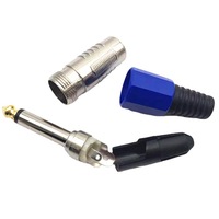 Longueur personnalisée Mono Large Two-Core Audio 6.5 Mixer Plug 6.35 pour adaptateur suisse Plug avec cuivre Contact ABS PC Housing Connectors
