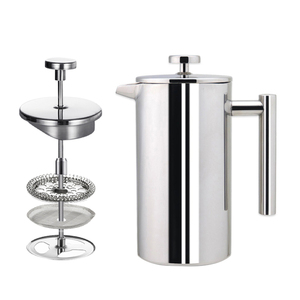 350ml 800ml 1000ml de vacío de émbolo de café de Café de Metal de acero inoxidable de doble pared francés prensa venta al por mayor - Product Image 1
