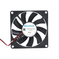 WELLSUNFAN OEM ODM 8015 80x80x15mm DC Brushless Axial Cooling Fan 12V 24V 48V High Airflow Ball Bearing for Computer Cabinet
