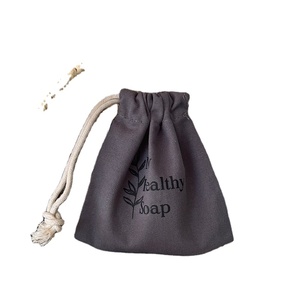 Sac à poussière en coton mousseline biologique recyclé avec logo personnalisé, certifié GOTS - Product Image 1