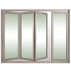 Đặt hàng số lượng lớn giá tốt bên ngoài bi gấp cửa bên ngoài hiên nhôm gấp kính Doo - Product Image 2