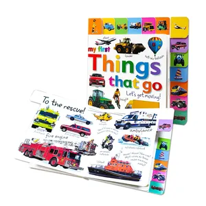 Custom Board Book Printing Services Hardcover Book Montessori Educational Toys Learning Children's Board Book