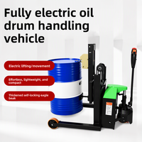 Nouveau chariot électrique pour fûts d'huile avec pince à bec d'aigle autobloquante, adapté aux fûts en fer et en plastique de 55 gallons