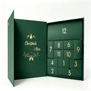 Boîtes de calendrier de l'<span class=keywords><strong>avent</strong></span> personnalisées vides avec finition vernie, papier recyclable personnalisé pour cosmétiques, bijoux, parfums - Product Image 3