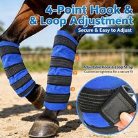Bottes de compression réutilisables en gel OEM pour chevaux – Thérapie par le froid pour les membres inférieurs (genou, cheville, hock)