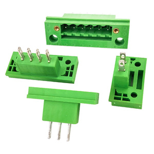 5.08mm Pitch Complete Male & Female Through-Wall Spring Cage <b>Terminal</b> Block Set With Flange, Tool-Free Press Connection - Product Image 4