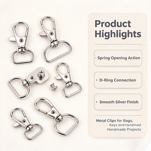 Rotating Clasp Buckle Zinc Alloy Swivel <b>Snap</b> <b>Hook</b> for Bag Hardware Keychain Factory Price - Product Image 1