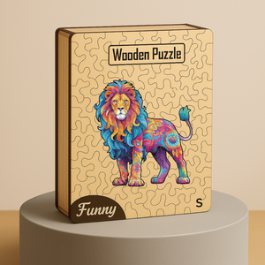 Puzzles en bois personnalisés de formes variées pour adultes, pour l'interaction parent-enfant, avec des bords doux et une finition artisanale - Product Image 3