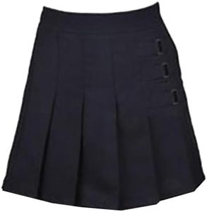 Meisjesschool Skort In Kaki Of Marineblauwe Meisjes Geplooide Rok Skort Rok Meisjes Verstelbare Taille Geplooide Aan De Voorkant - Product Image 4