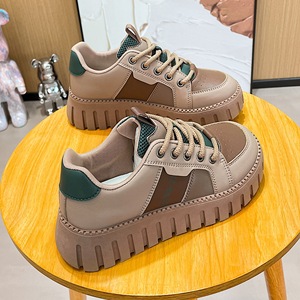 Chaussures de sport à plateforme pour femmes multi-saisons, portées <span class=keywords><strong>sans</strong></span> frotter les pieds, respirantes, assorties de couleurs, chaussures décontractées à la mode coréenne - Product Image 5