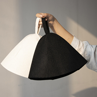 Gorro de Sauna de Lana Pura, Tan Oscuro como la Noche y Tan Fresco como la Brisa del Océano, que Protege tu Cabeza de la Humedad Intensa