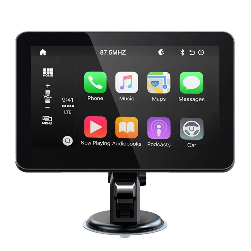 3.5Mm Aux Wifi Wireless Touch Screen For Apple Carplay Android Auto Handsfree Car Kit 7 Inch Car Mp5 Player Fm Transmitter