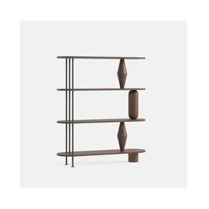 Estantería de madera hecha a mano, diseño minimalista moderno, estantería para exhibir libros, almacenamiento para el hogar y la oficina - Product Image 1