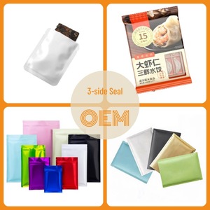 Sac d'emballage sous vide recyclable à trois soudures latérales, thermoscellable, échantillon découpé, sac de courses en plastique avec poignée et logo - Product Image 2