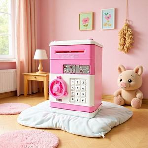 Tirelire automatique grande capacité de haute qualité pour enfants, avec déverrouillage par mot de passe créatif et mini-jouets motif lapin - Product Image 3
