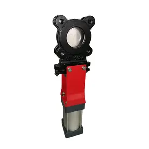 China Supplier Single Acting Pneumatic Actuator Knife Gate Valve