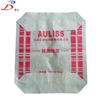 Haute qualité laminé brun carré fond d'étoile d'annonce pp sac de ciment de valve 40kg