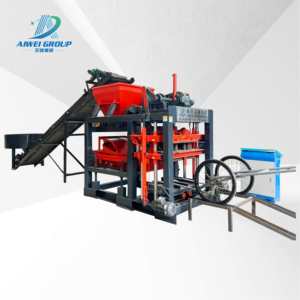 Mesin Pembuat Blok Beton QT4-25 Tipe Populer untuk Blok Berongga dan Blok Padat dengan Harga Pabrik di Afrika - Product Image 1