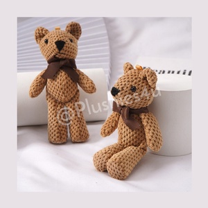 LLavero de oso de peluche de 15CM, juguete de peluche de bebé encantador, colgante de llave pequeña, regalos de muñecas - Product Image 1