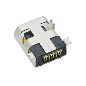 Chất Lượng Cao Mini USB 1.1 Sạc Cổng 10 Pin Dip + SMT Tất Cả Vàng Nhãn Mạ Điện Phi-Môi Nữ Kết Nối - Product Image 4