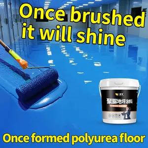 Polyuretea cat lantai profesional, lapisan anti gores epoksi cat lantai meratakan sendiri cat lantai