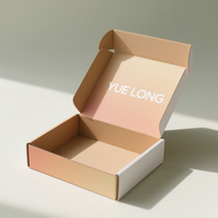 Boîte d'emballage pliable en avion personnalisée boîte de papier ondulé boîte cadeau de stockage d'ongles de bijoux carton d'expédition logo imprimé