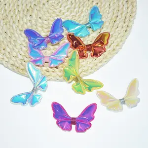 Baby Girl Hair Bow Clips Butterfly Hairpin Boutiques Colorful Gradient Laser Hair Accessories For Children