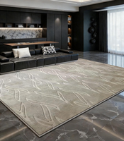 Tapis d'usine personnalisés, design moderne, luxe, hôtel étoilé, hall, mur à mur, antidérapant, gaufré, polyester, latex, usage domestique, tapis de 4 m