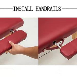 Cama Profesional de Madera para Extensión de Pestañas Pinky Leem, Multifuncional, Plegable, Ajustable, de Lujo, para Salón de Masajes - Product Image 4