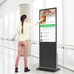 43 inch floor standing kiosk touch screen monitor display for check in/hospital/airport/subway