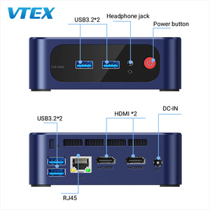 Ahşap doku kumaş yüzey toz geçirmez Mini PC Win Linux çift 4K N150 2 depolama genişletme SSD HDD endüstriyel Mini Pc bilgisayarlar - Product Image 6