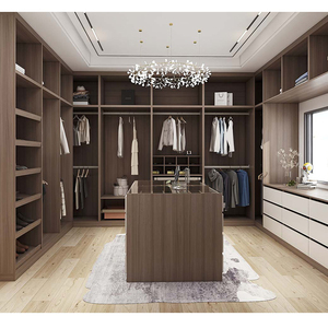 Armoire sur mesure moderne pour dressing, meubles en placage de chêne blanc, armoire pour dressing - Product Image 5