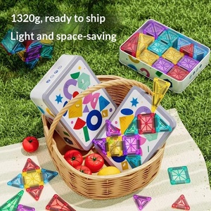 Children's Supplement Pack Loose Pieces Portable Cross-border Educational Toys <b>Iron</b> Box Pack Mini Color Window Pieces - Product Image 4