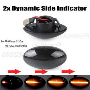 2x Feux de position latéraux dynamiques à LED séquentiels sans erreur pour BMW MINI Cooper R50 R52 R53 2002-2008 - Product Image 6