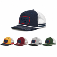 Gorra de Golf Personalizada de Alta Calidad con Logotipo Bordado, Gorra de Béisbol con Malla Trasera, Gorra de 5 Paneles con Cierre a Presión, Gorras de Algodón para Bordado OEM