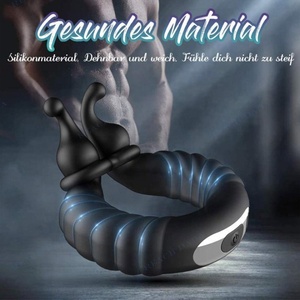 Vibrating Sperm Locking Penis <b>Ring</b> Delayed Ejaculation Adult Sex Toy for <b>Couples</b> Silicone+ABS Waterproof CE Certified - Product Image 6