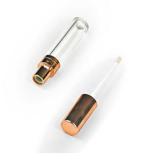 <strong>P</strong>-Lan Brand 6ml Transparent Gold Cylinder Empty Wand Containers Plastic Makeup Packaging for Lipgloss Lip Gloss <strong>Tubes</strong> - Product Image 5