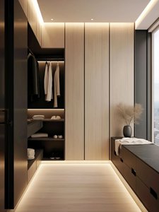 Armoire d'angle en teck massif anti-moisissure avec tiroirs à bijoux dissimulés pour dressing familial en zone humide côtière - Product Image 3