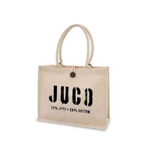 Bolsas de regalo ecológicas de algodón Juco plegables promocionales al por mayor con cremallera impresa elegante con logotipo personalizado para uso diario - Product Image 6
