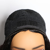 Demi-perruque afro bouclée crépue en cheveux naturels, densité 200, sans couture, à porter sur le dessus de la tête, sans colle, prête à porter, idéale pour les débutantes