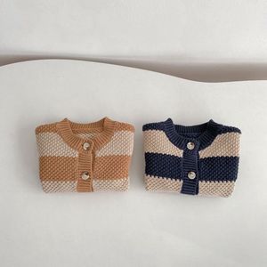 Cardigan tricoté pour nouveau-né, veste en tricot tendance pour bébé, cardigan chaud pour bébé fille, <span class=keywords><strong>pull</strong></span> pour bébé garçon - Product Image 4