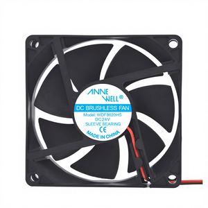 工厂定制 8020 24V 直流套筒轴承冷却风扇 低噪音 高性价比 适用于 LED 灯/空气净化器/工业机柜风扇 - Product Image 1
